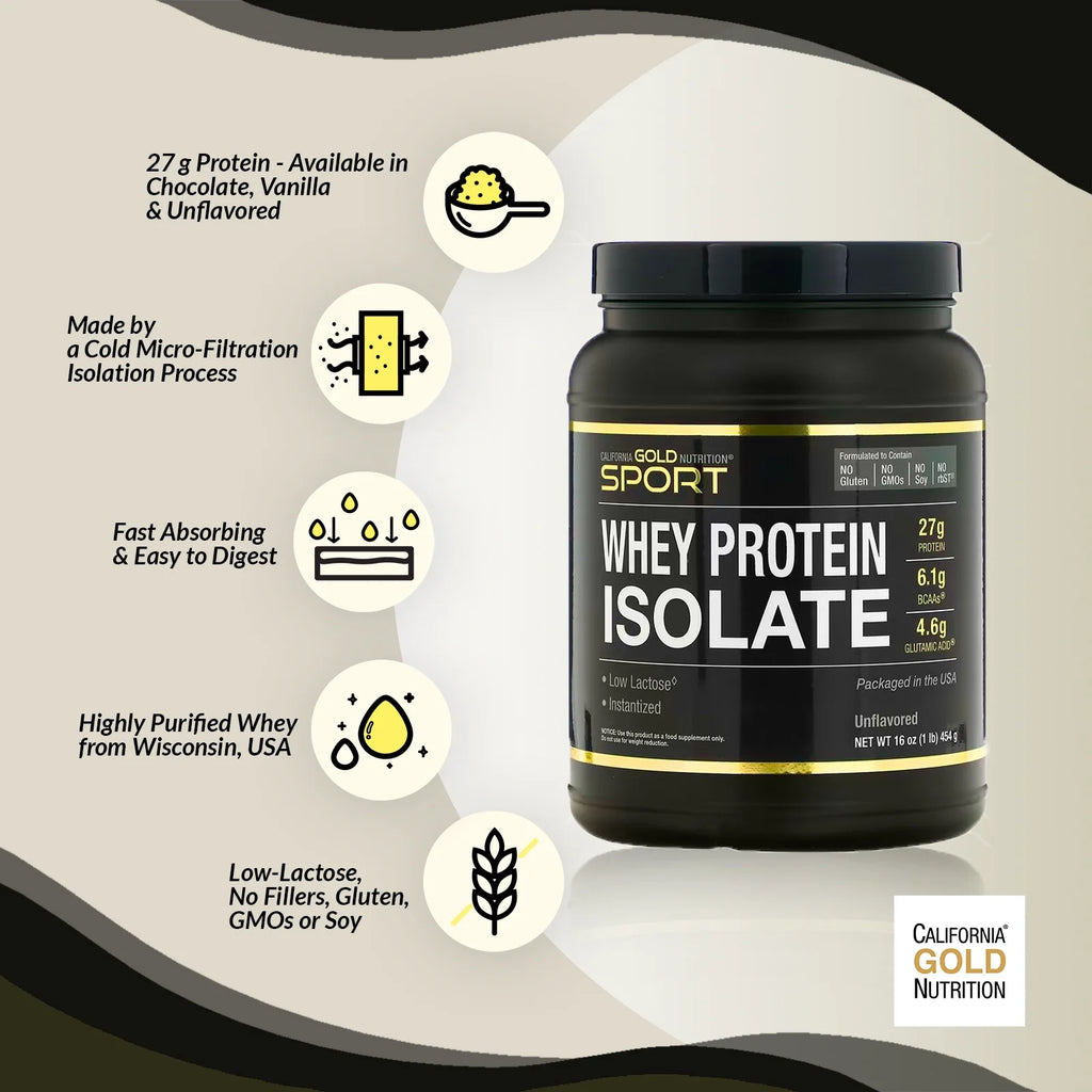 100% Whey Protein Isolate, Very Vanilla Flavor, 2 lbs (907 g) X790718