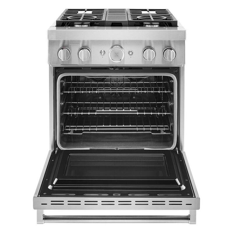 4 Burner Dual Fuel Freestanding Smart Range in Stainless Steel W791