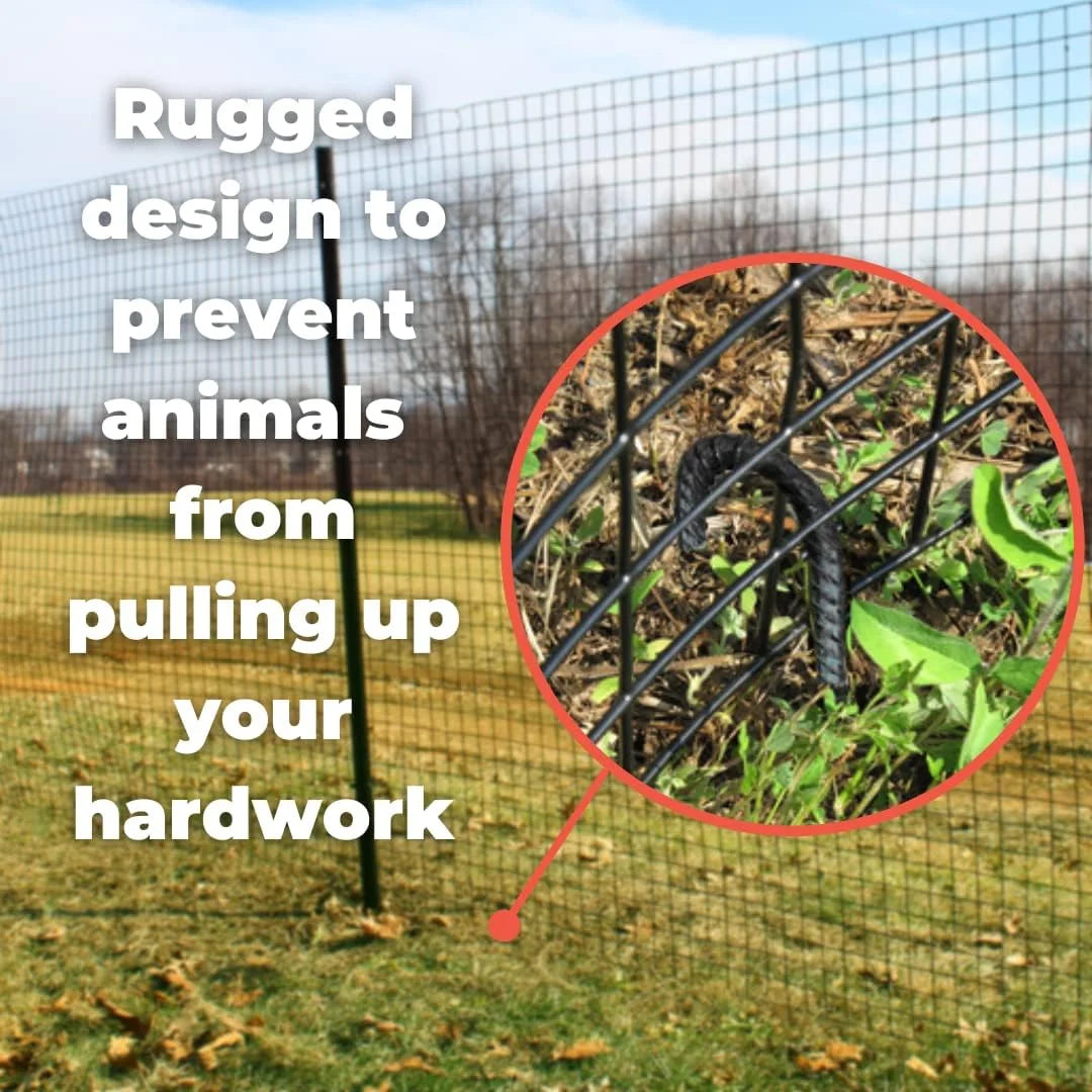 Heavy Duty J Hook Ground Stakes (100 Pack) B259