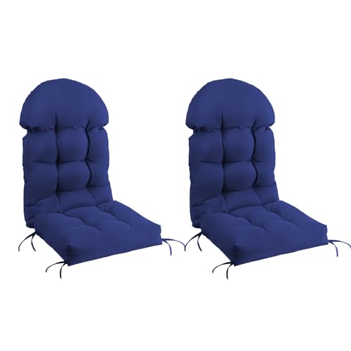 Set of 4 Waterproof High Back Patio Chair Cushions D297