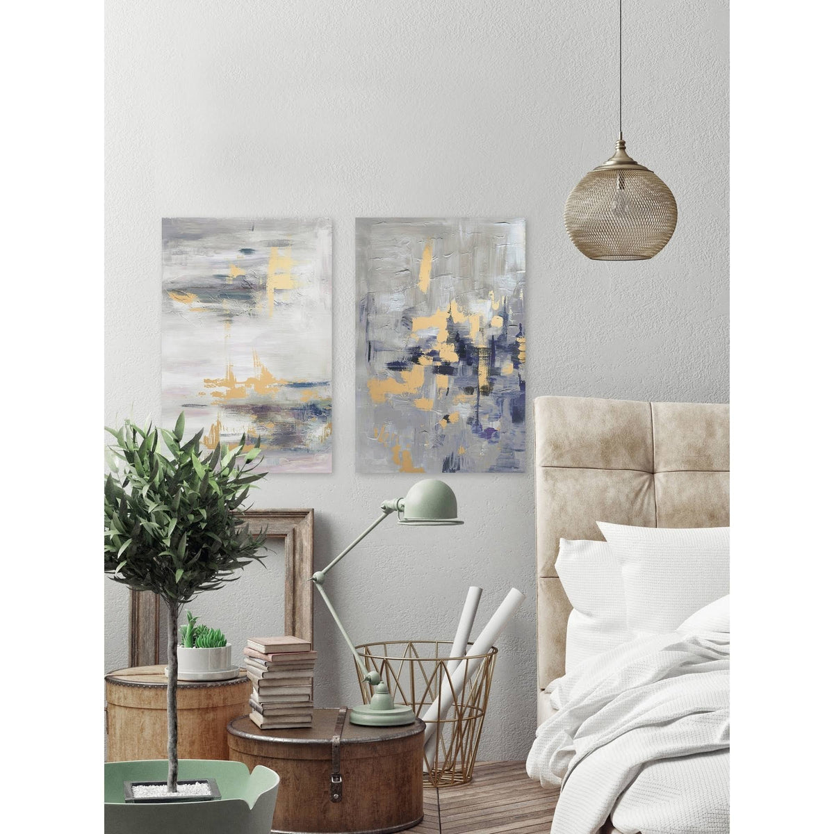Fading Glow Diptych, 24 inch x 32 inch R688932