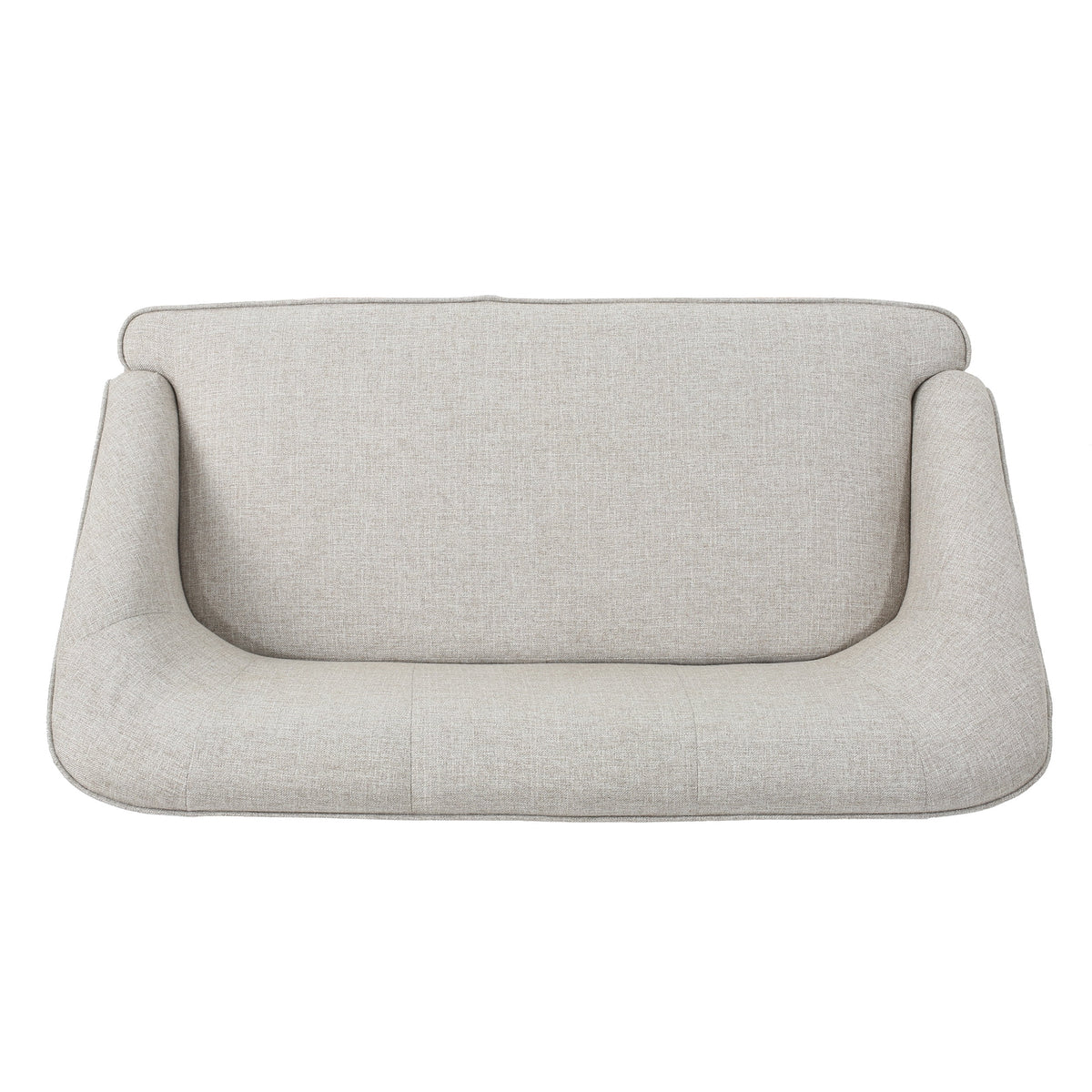 Beige Fabric Loveseat S6191