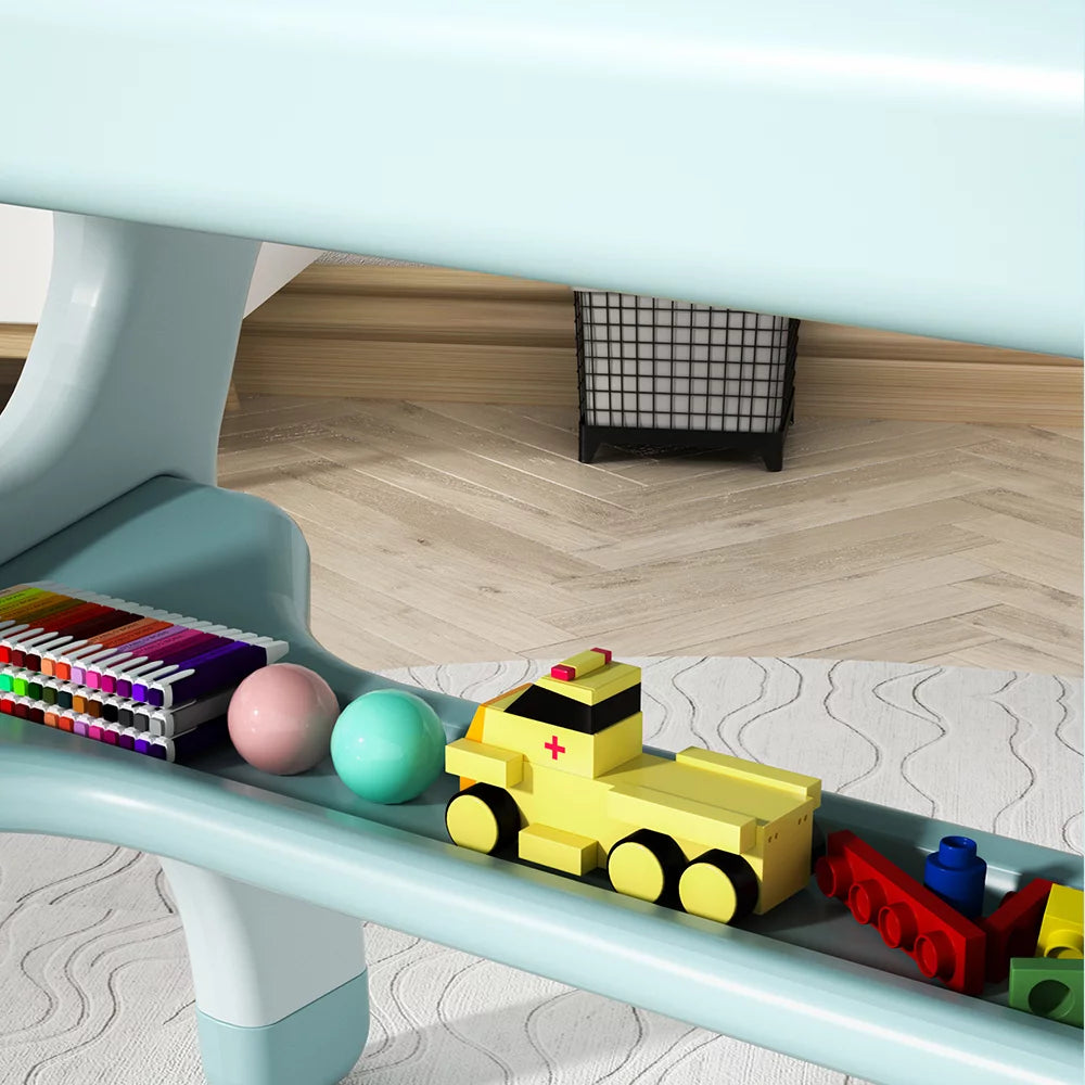 Kids Learning Desk and Chair Set Blue P582775