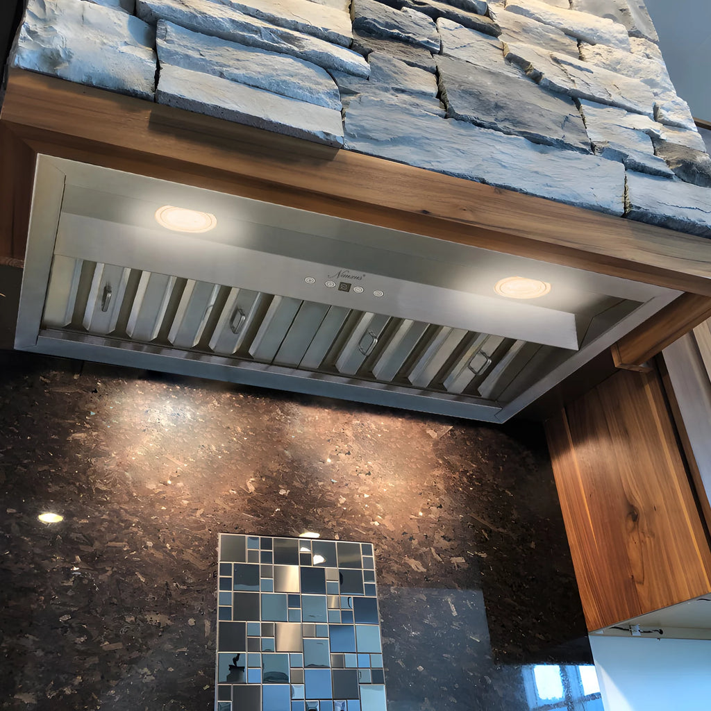 30 Inch Stainless Steel Ducted Range Hood Insert, 600 CFM E805