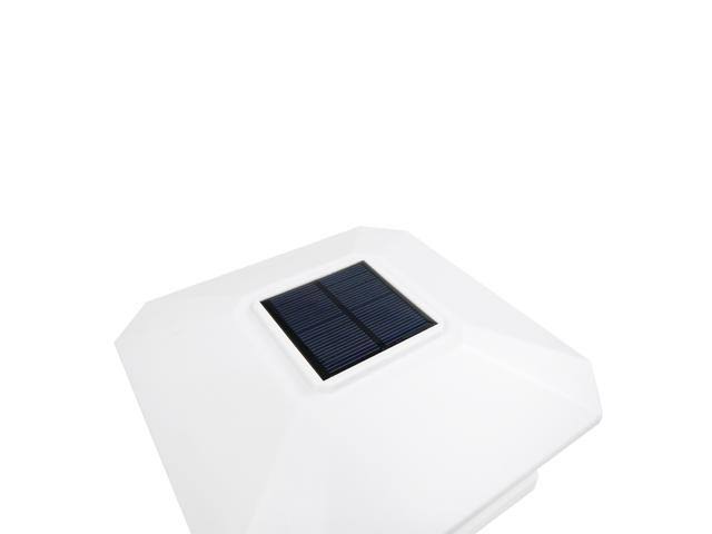 8 Pack Black White Solar Post Deck Cap Light M23045