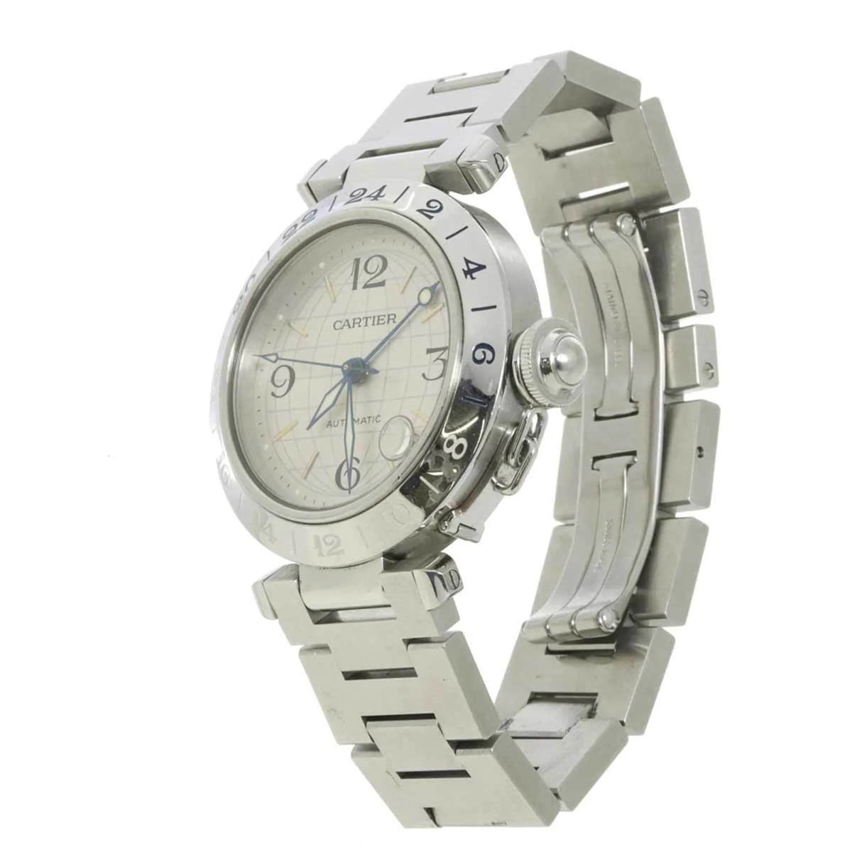 Pre-Owned Silver Dial Automatic GMT Watch B491382