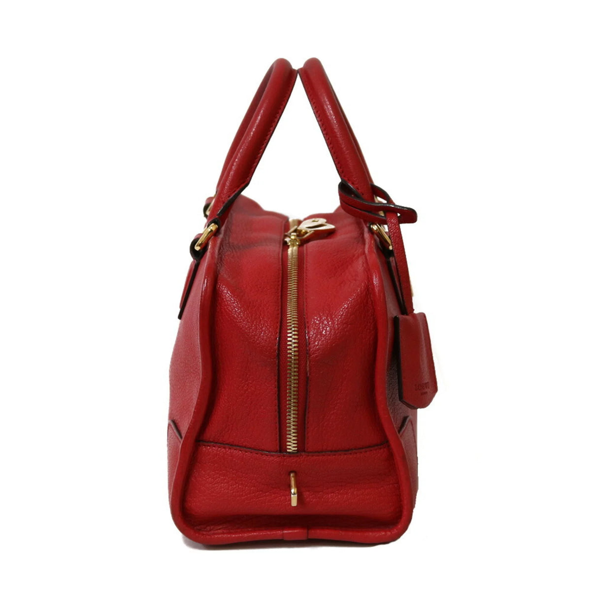 Pre-Owned Red Leather Handbag B123