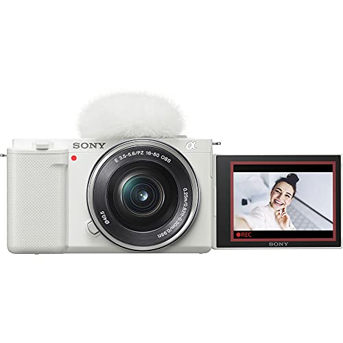White Mirrorless Camera with 16-50mm Lens L5830