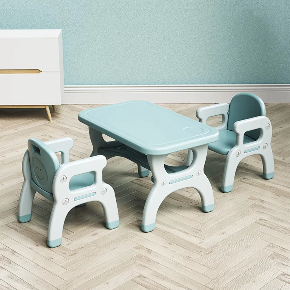 Kids Learning Desk and Chair Set Blue P582775