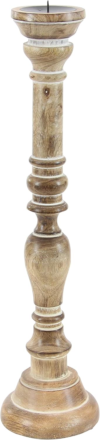 Wooden Candle Stand, Set of 3 Pack of 2 G179