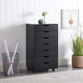 Gray 7-Drawer Mobile File Cabinet Q780661
