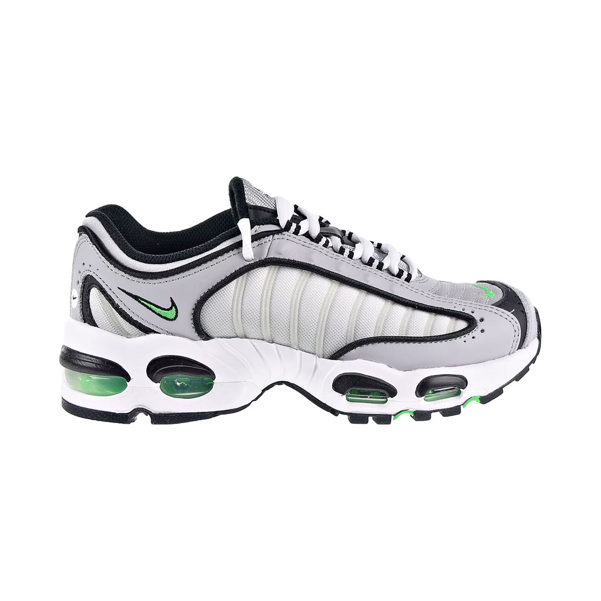 Wolf Grey White Black Green Spark Big Kids' Shoes T281411