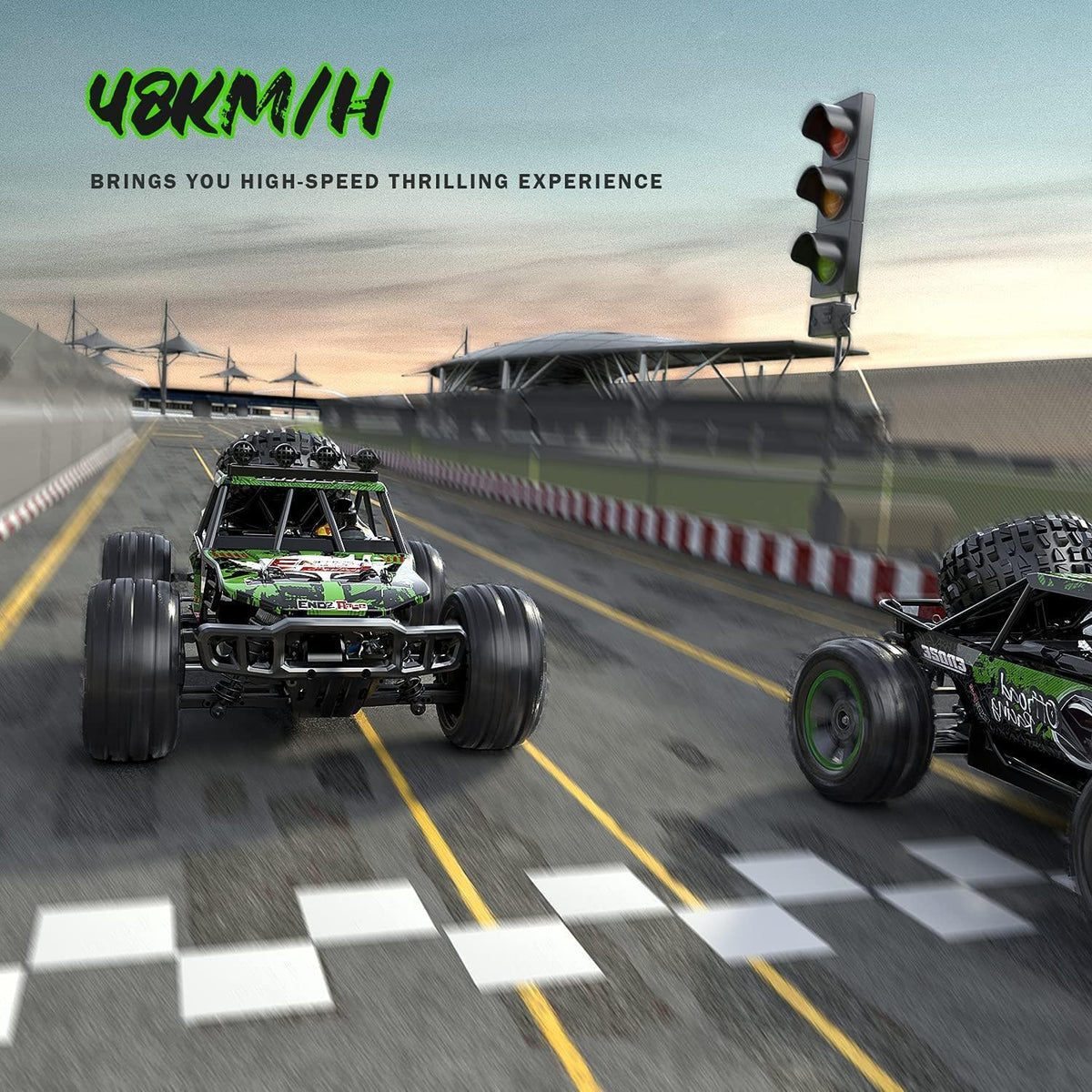 Green 4WD RC Monster Truck V7207