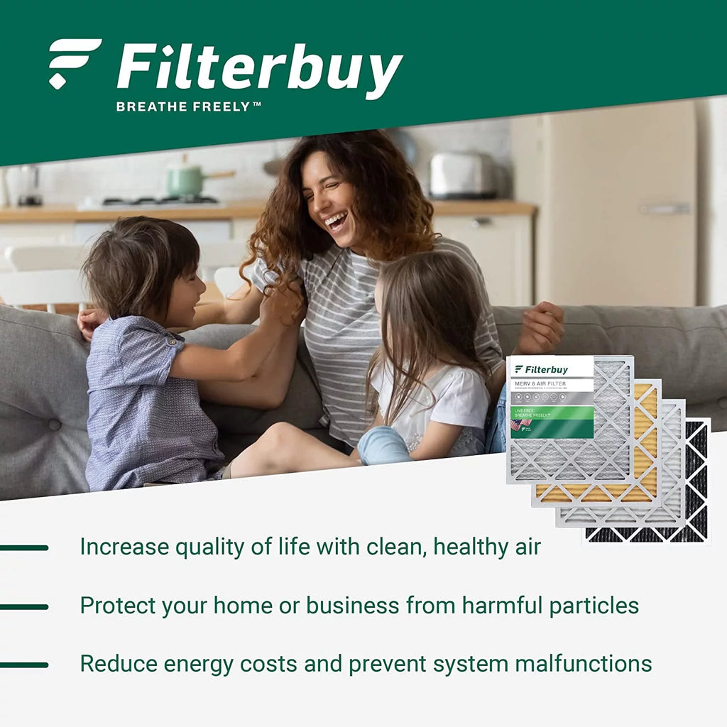 16x25x5 MERV 13 Pleated HVAC Air Filters (3-Pack) F742