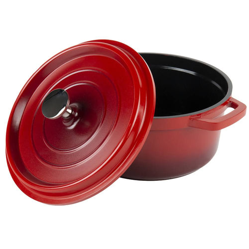 2.5 Quart Round Red Cast Aluminum Dutch Oven S12392