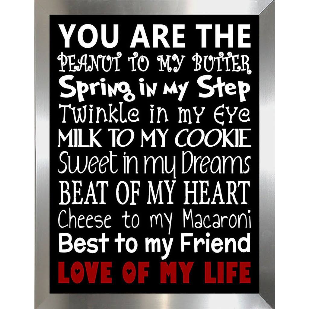 Framed Textual Art M699