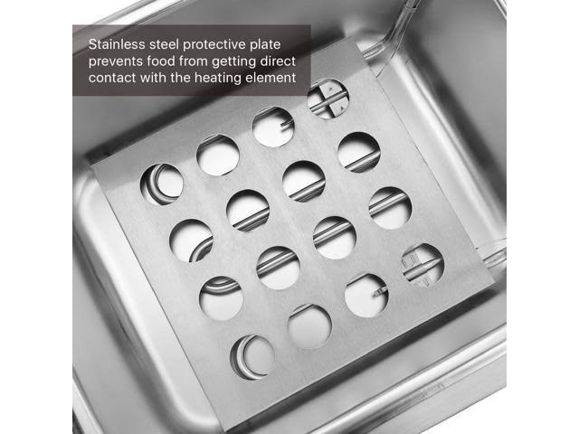 2500W 6 Liter Stainless Steel Electric Deep Fryer with Basket I847247
