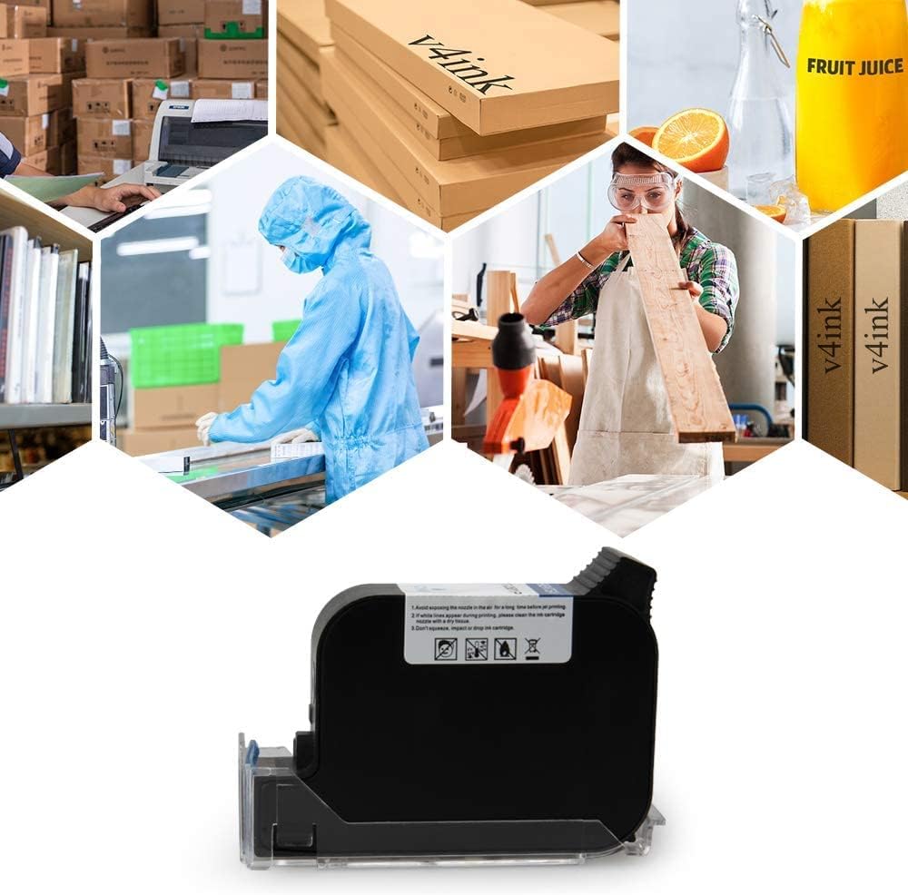 White Solvent Fast Dry Ink Cartridge for Handheld Inkjet Printer H1835