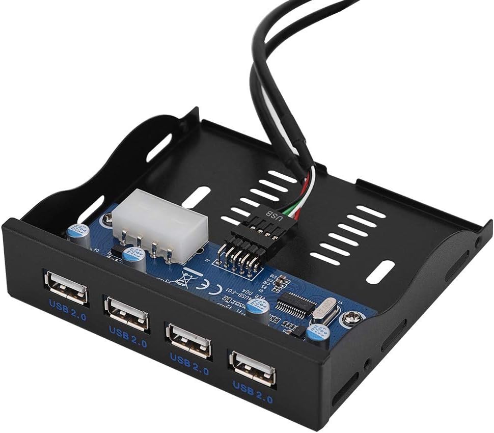 11 Port PC Front Panel with USB 3.0 Ports, eSATA Port, Card Reader, 5.25” Front Bay, Pack of 2 U293