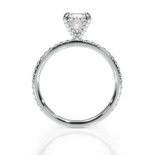 14K White Gold Solitaire Diamond Engagement Ring K703457