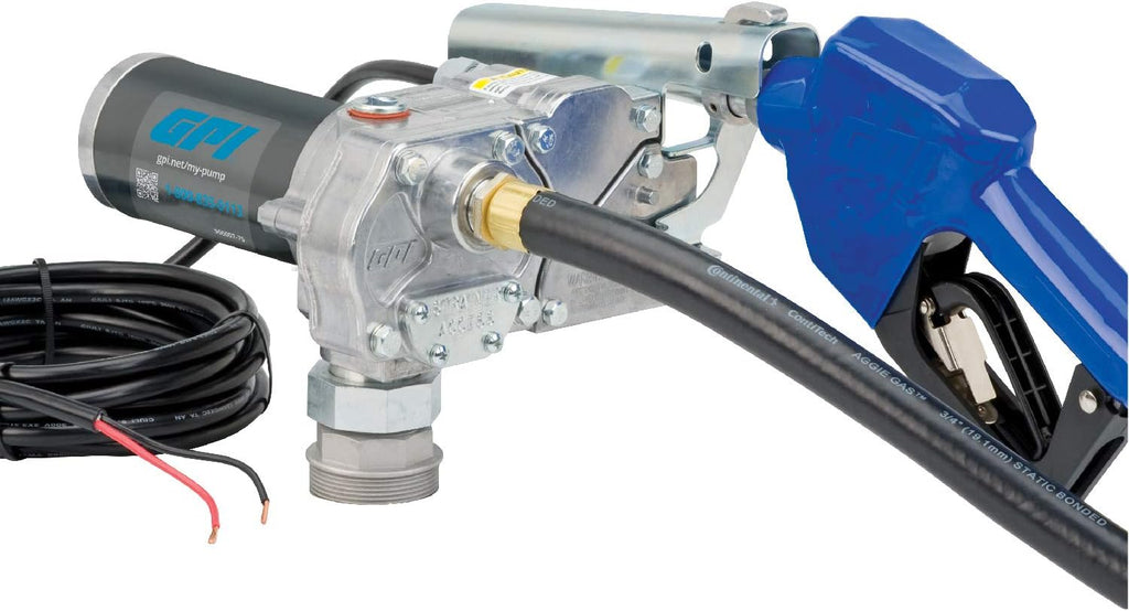 Fuel Transfer Pump with Automatic Shut-Off Nozzle, 15 GPM, 12' Hose V295951