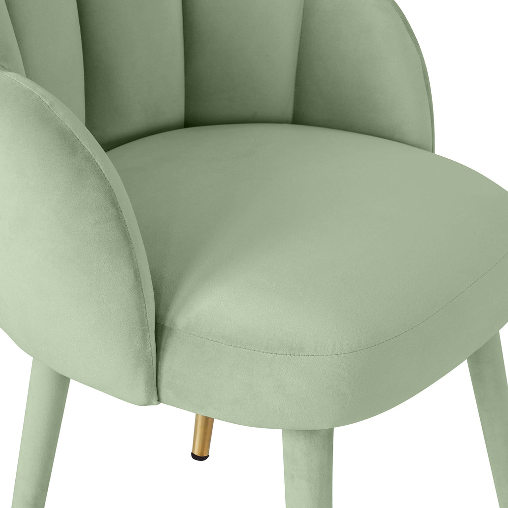Light Grey Velvet Dining Chair H997716