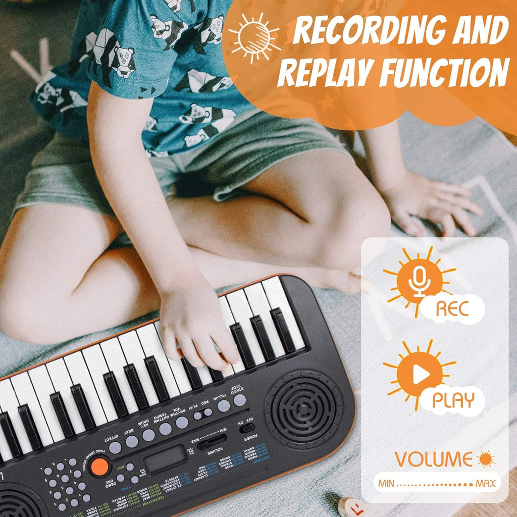 61 Key Digital Piano Portable Electronic Keyboard with Built-In Speaker, Microphone, Music Stand K374490