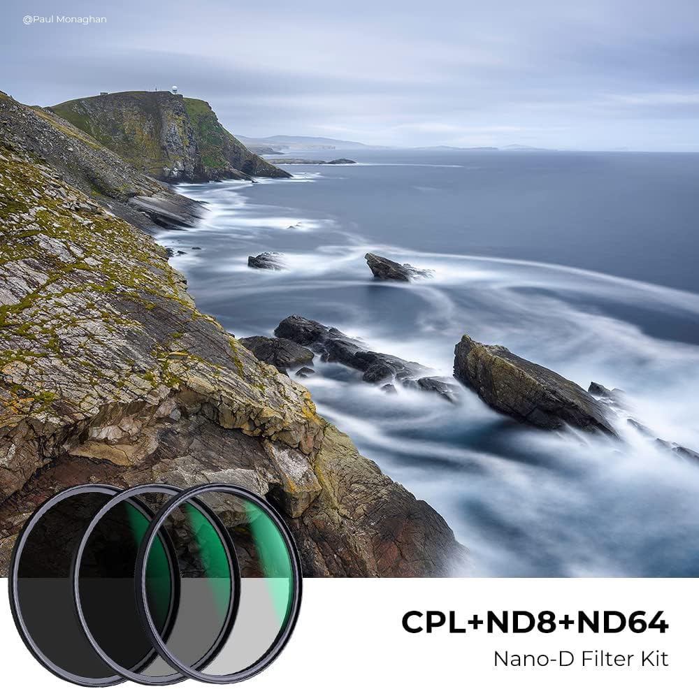 46mm ND8 ND64 CPL Circular Polarizer Filter Kit with Multi-Layer Coatings, Pack of 2 P17713
