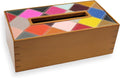 Rectangular Solid Wood Tissue Box Cover with Magnetic Lid, Pack of 2 Z953