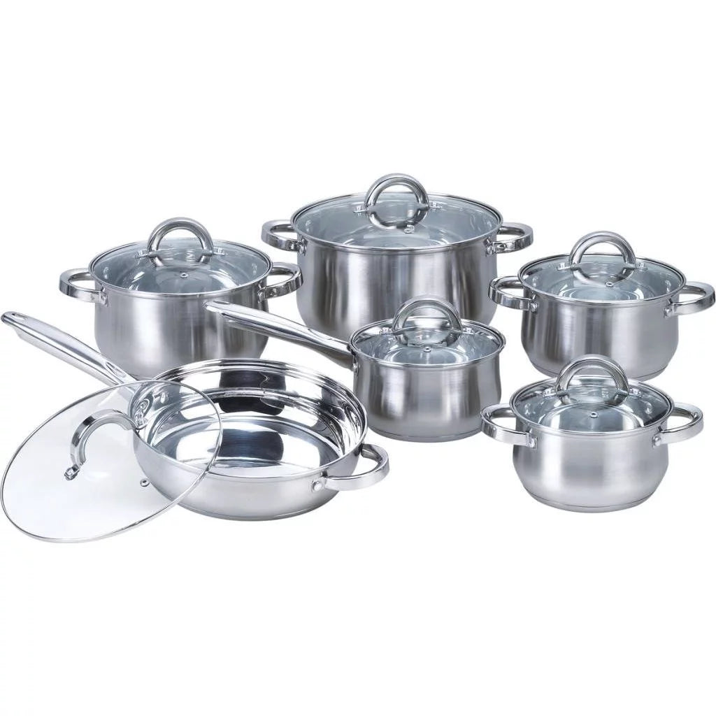 12-Piece Stainless Steel Cookware Set X7472