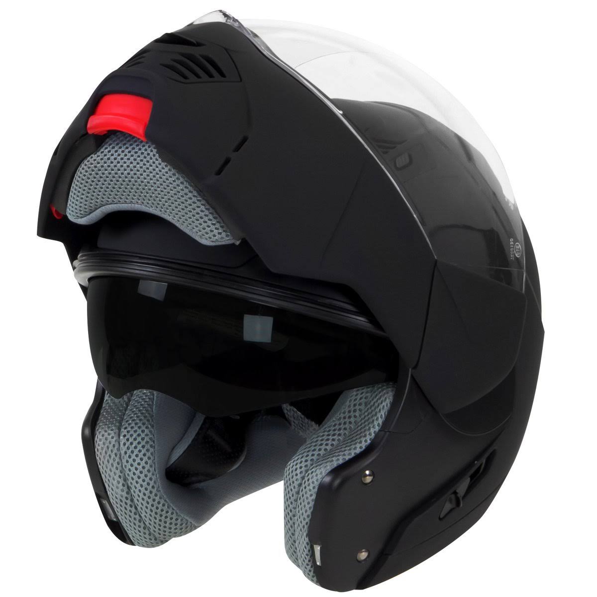 Matte Black 2 in 1 Modular Motorcycle Helmet D59452