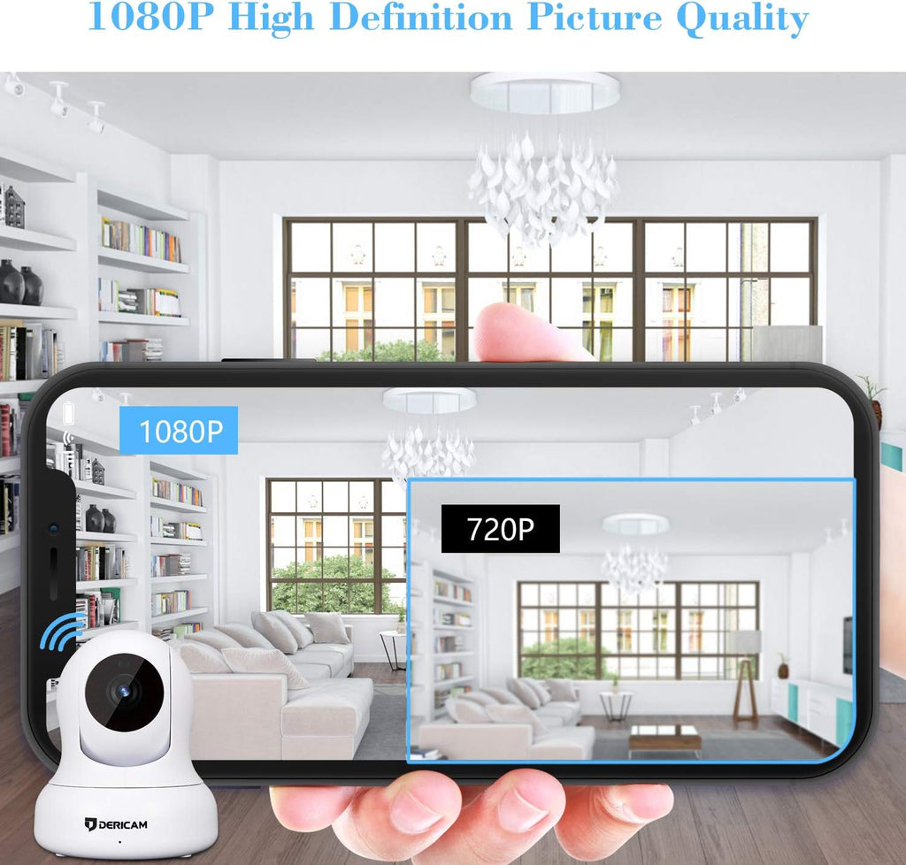 White 1080P Home Security Camera W594744