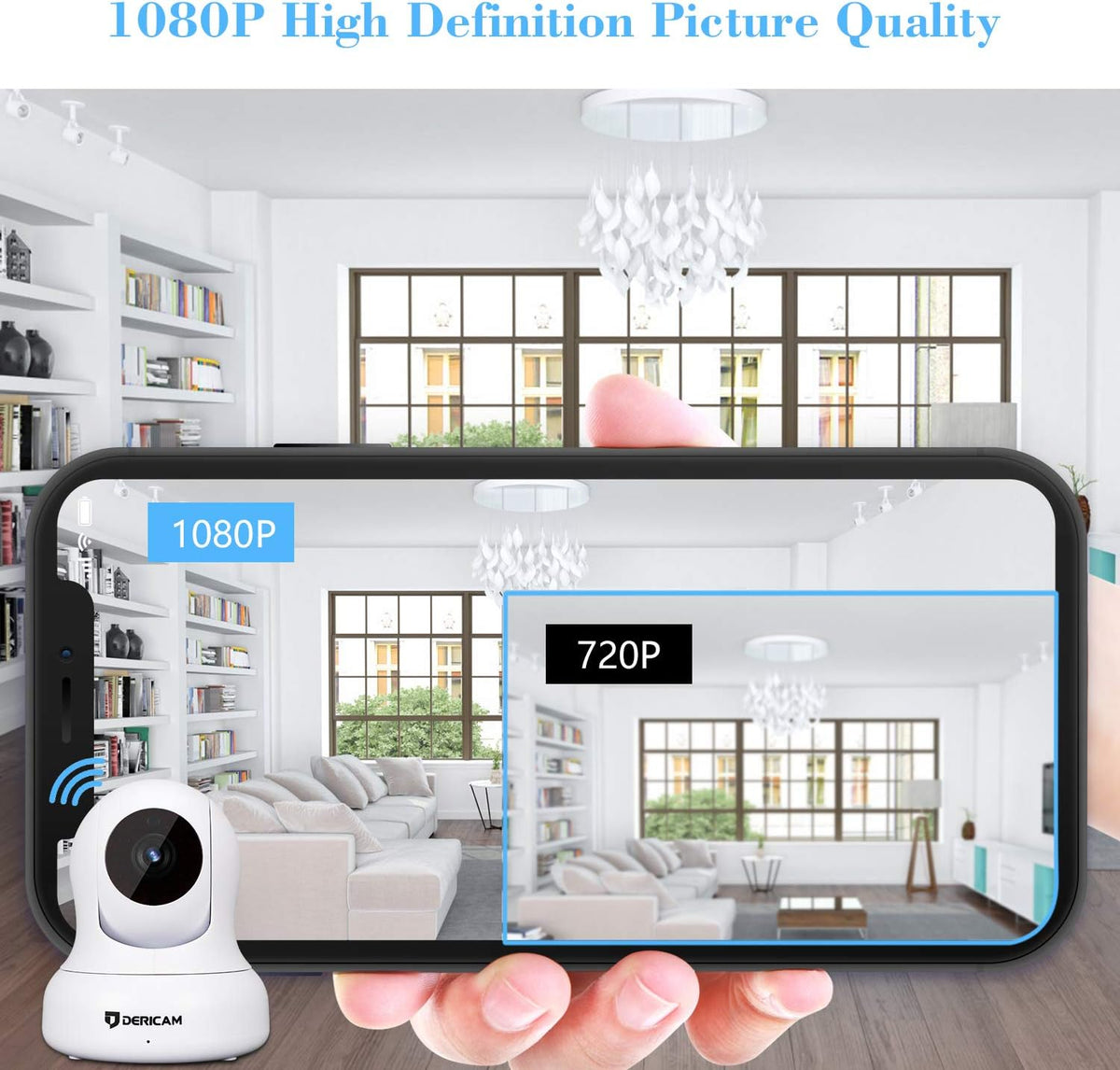 White 1080P Home Security Camera W594744