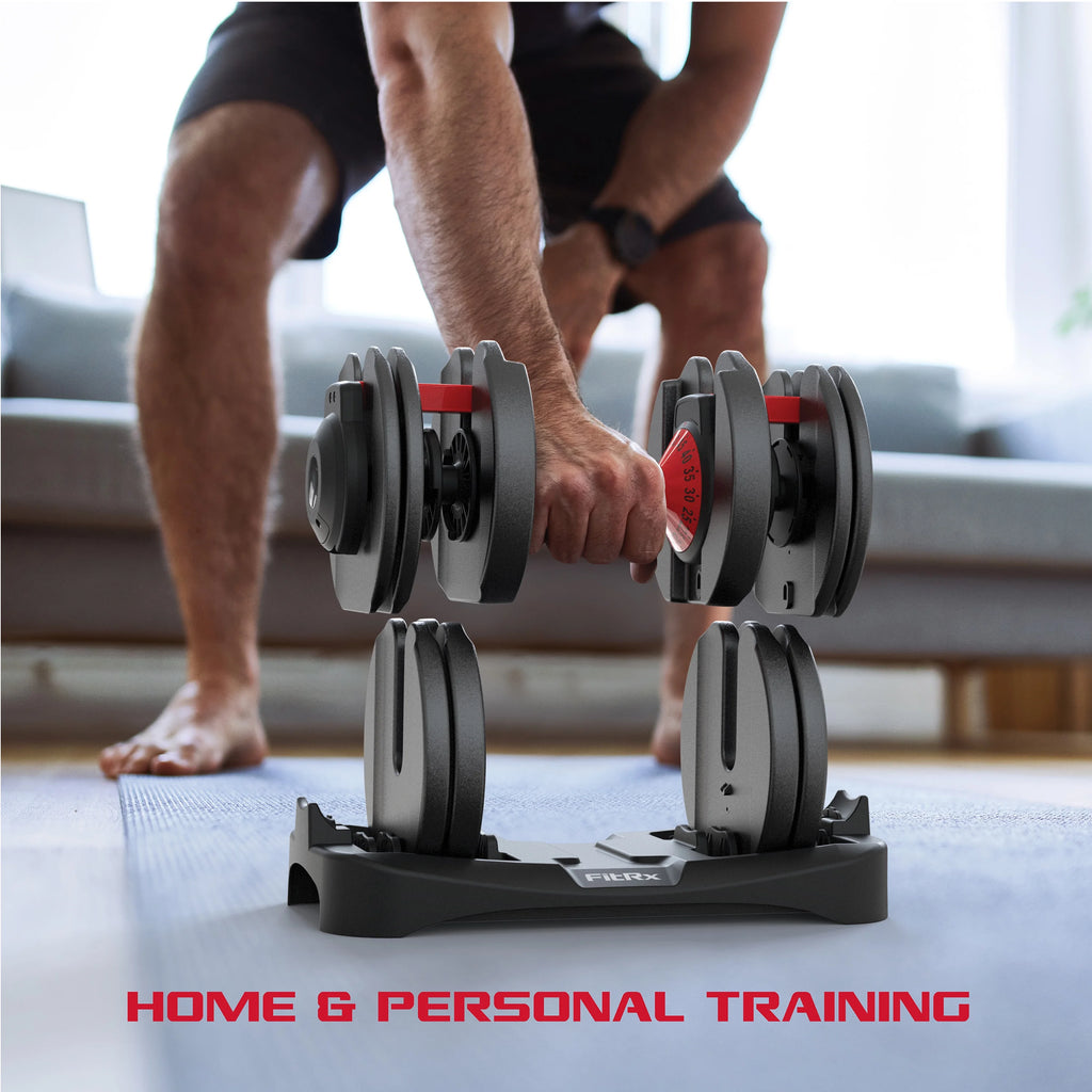 Adjustable Dumbbell 5-52.5 lbs Black O682