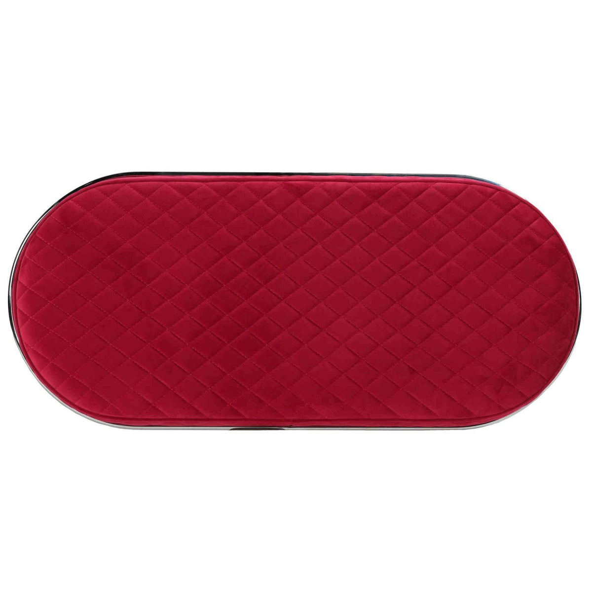 Pink Velvet Bench Ottoman G331