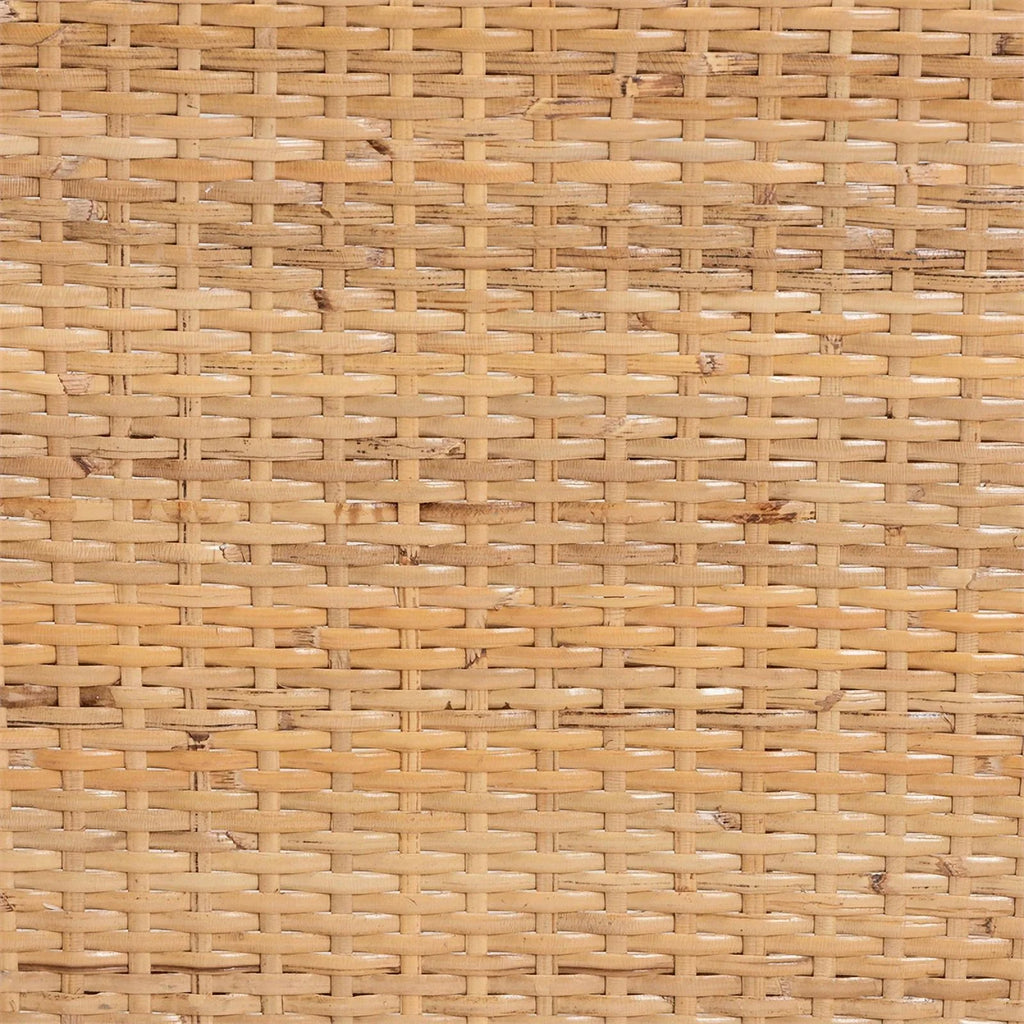 Natural Rattan and Walnut Brown Acacia Wood Counter Stool J40121