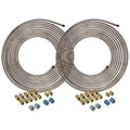 25 ft 1/4 Copper-Nickel Brake Line Tubing Coil and Fitting Kit O71508