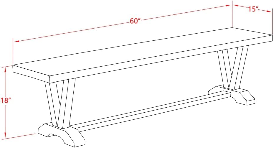 Solid Wood Dining Bench I7024