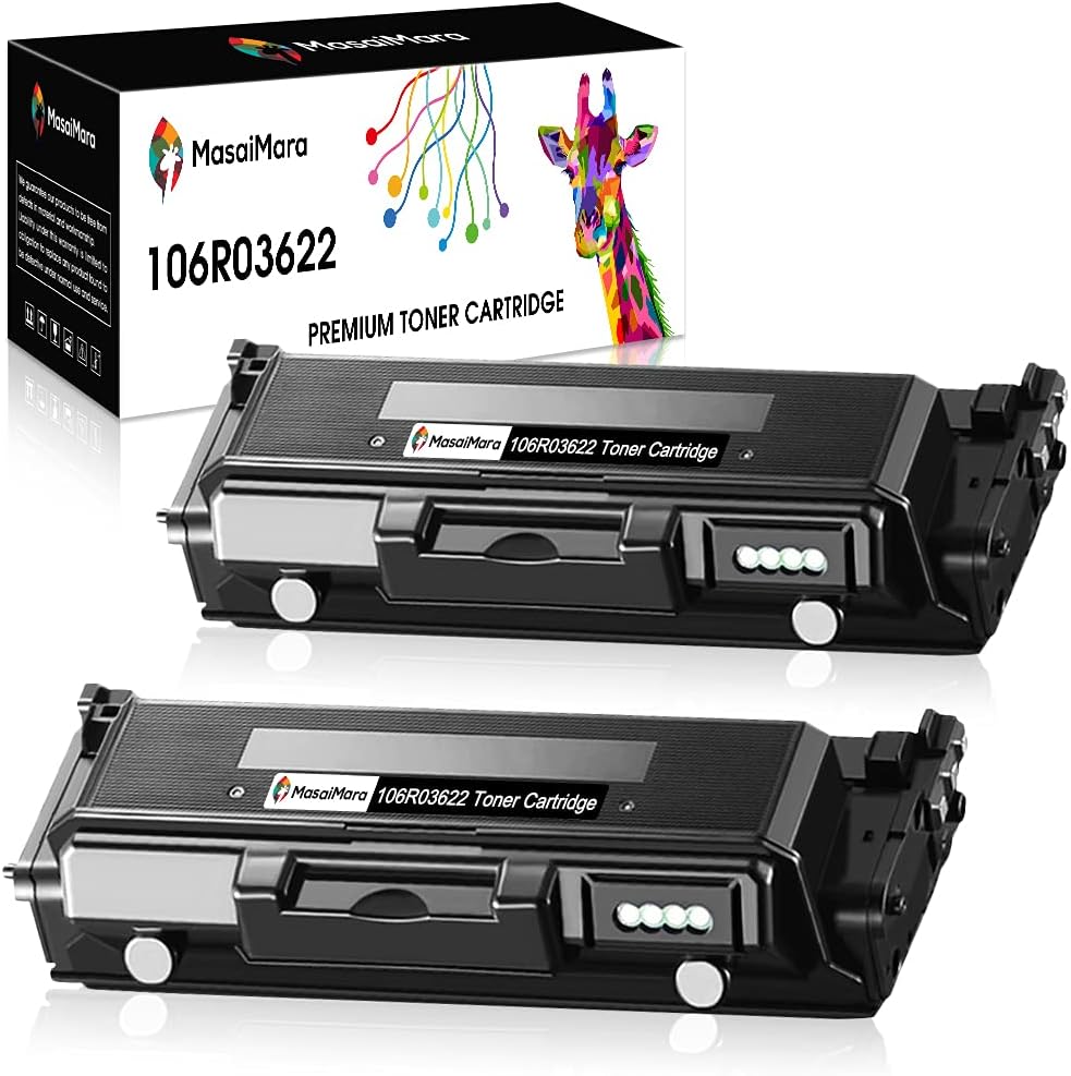 Compatible Toner Cartridges for Xerox Phaser 3330 WorkCentre 3335 3345, High Yield 8,500 Pages, Black, 2 Pack M42760