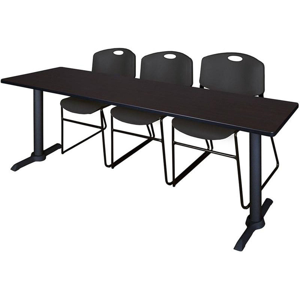 Training Table with 3 Stack Chairs Q7169