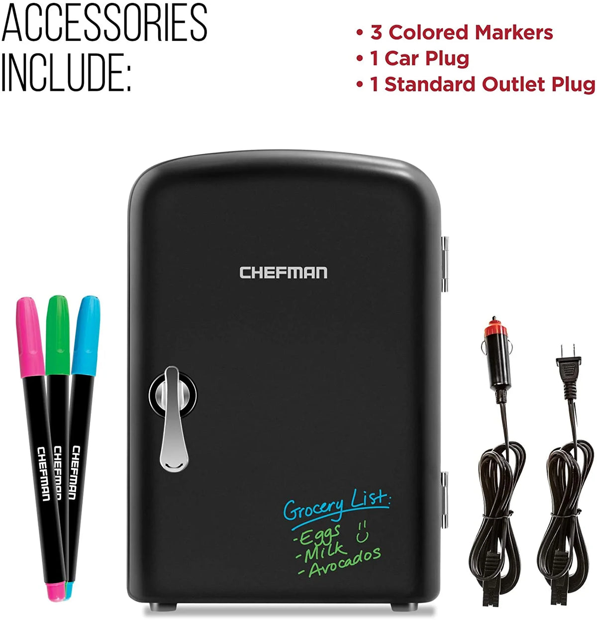 Portable 4L Mini Fridge Black W374