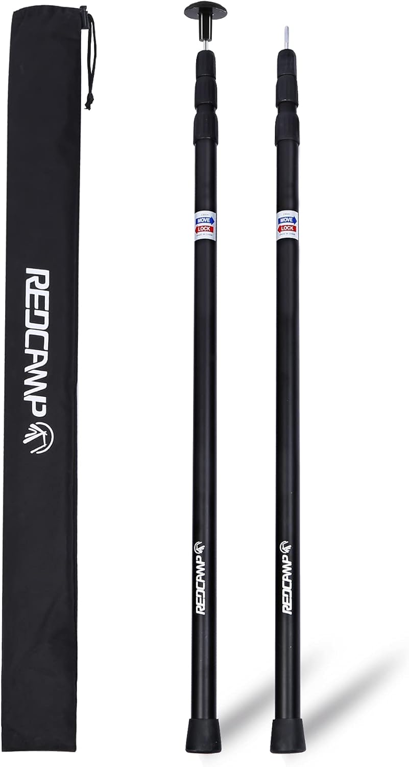 Set of 2 Adjustable Aluminum Tent Poles A576