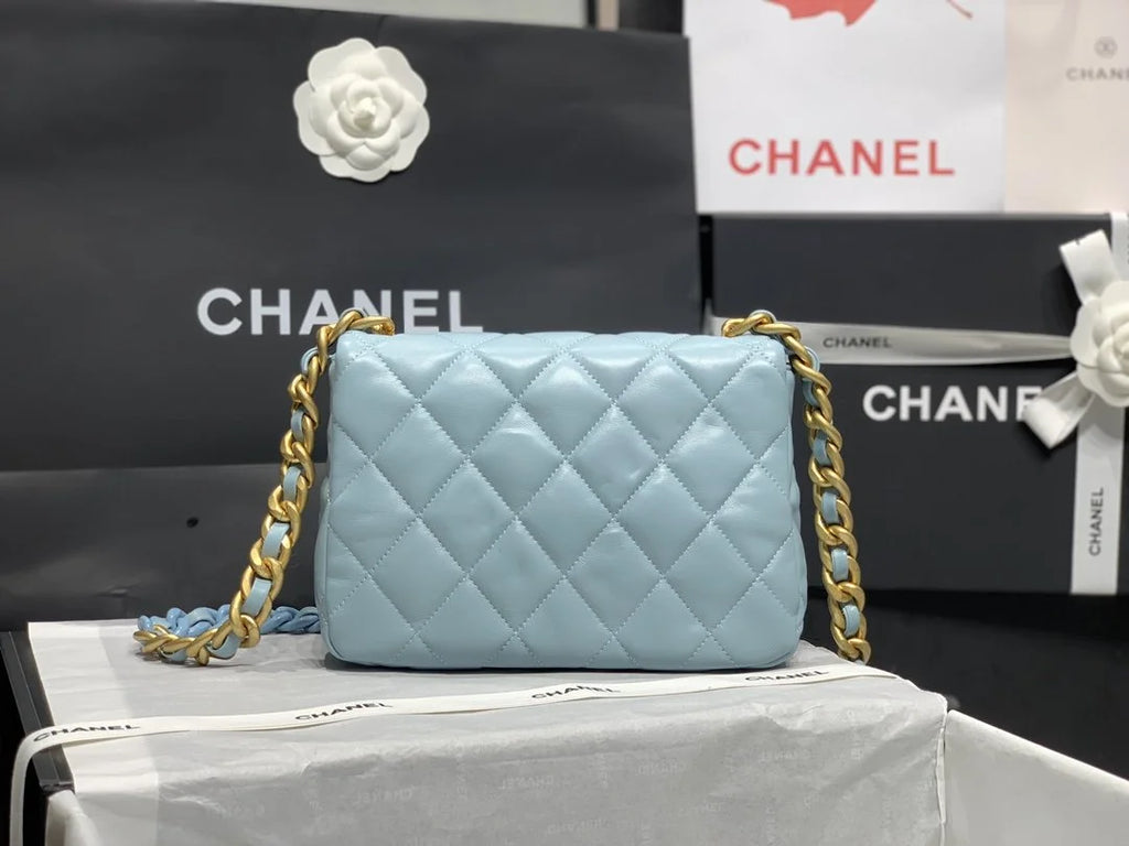Small Flap Bag Blue Q185382