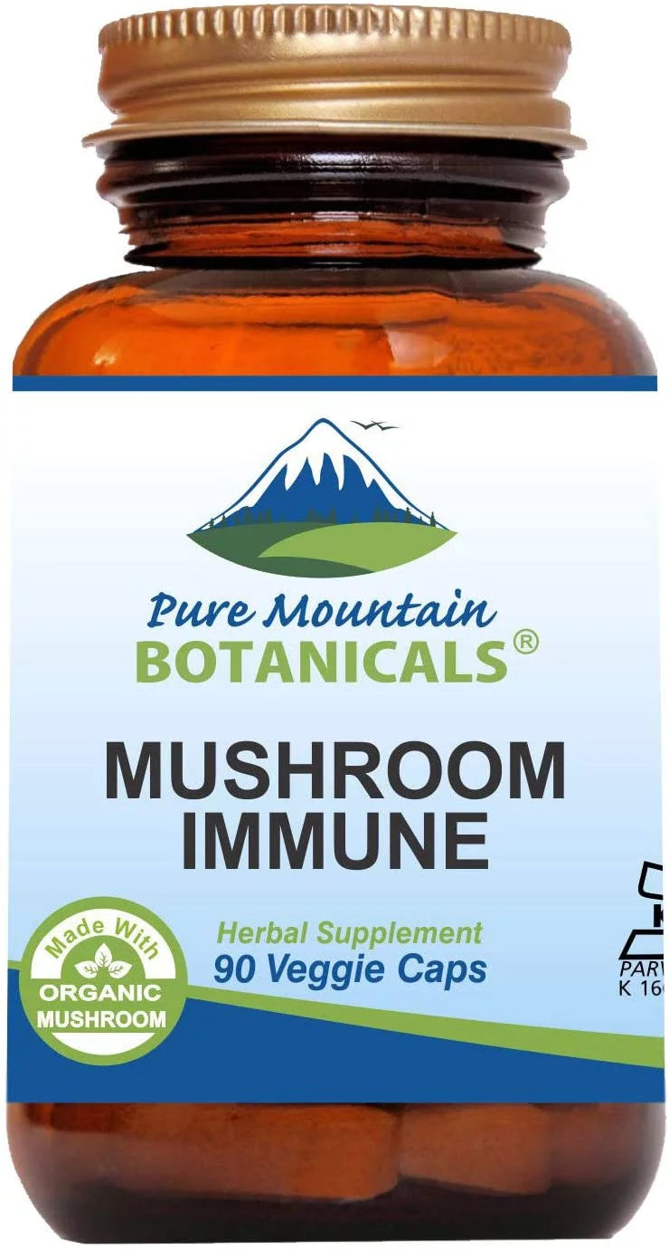 Kosher Vegan Mushroom Immune Capsules, 90 Caps D552