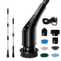 Cordless Electric Spin Scrubber with Long Handle & 7 Replaceable Heads L538