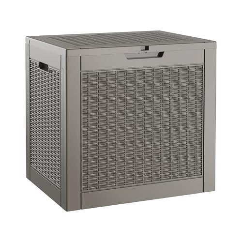 150 Gallon Black Resin Outdoor Storage Box W79974