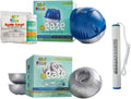 Frog @Ease Floating System with 3 Refill SmartChlor Replacement Mineral Cartridges, Jump Start Shock and 30 Test Strips with Bonus White Spa Thermometer N326