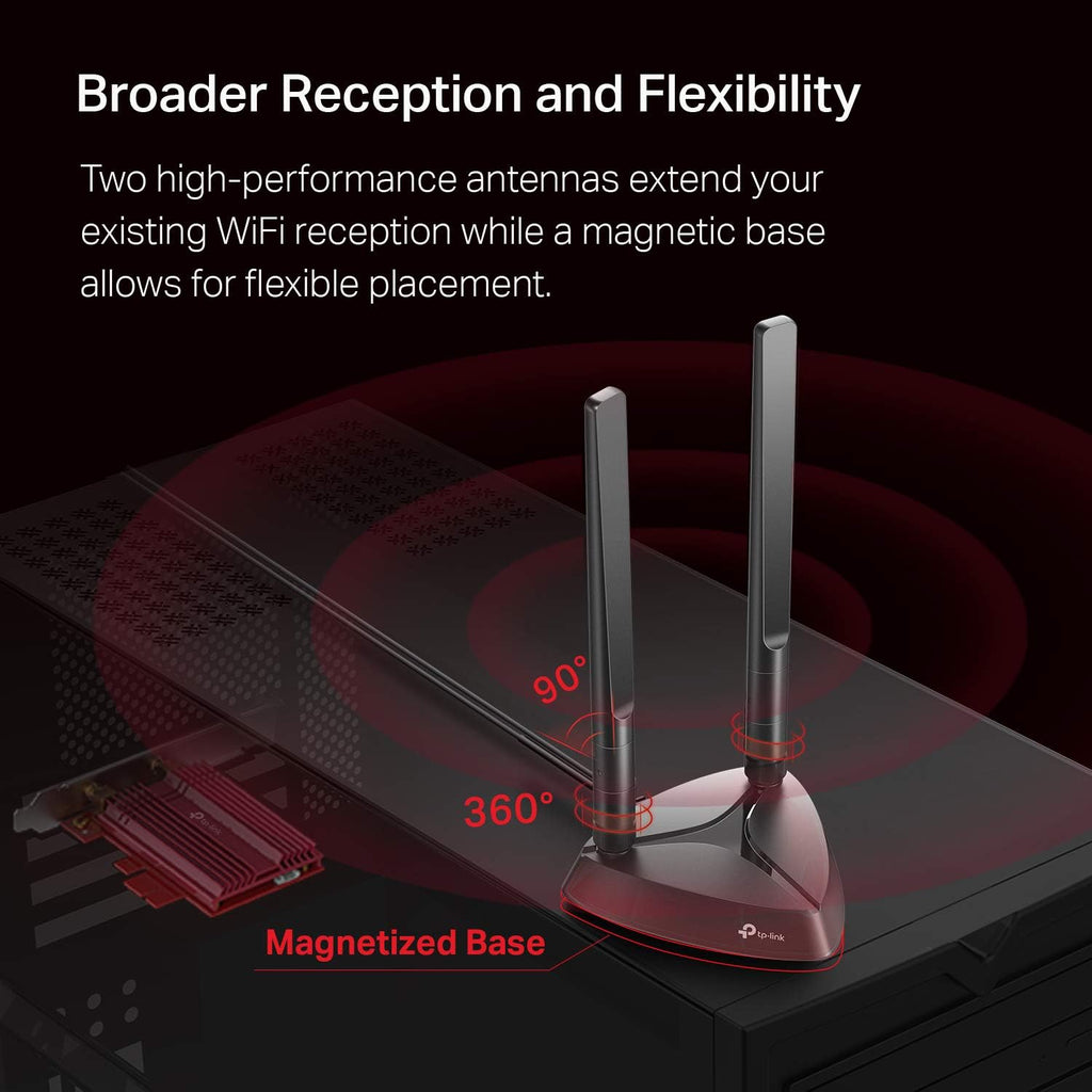 WiFi 6 AX3000 PCIe WiFi Card, Bluetooth 5.0, Dual Band Wireless Adapter, Pack of 2 V7525