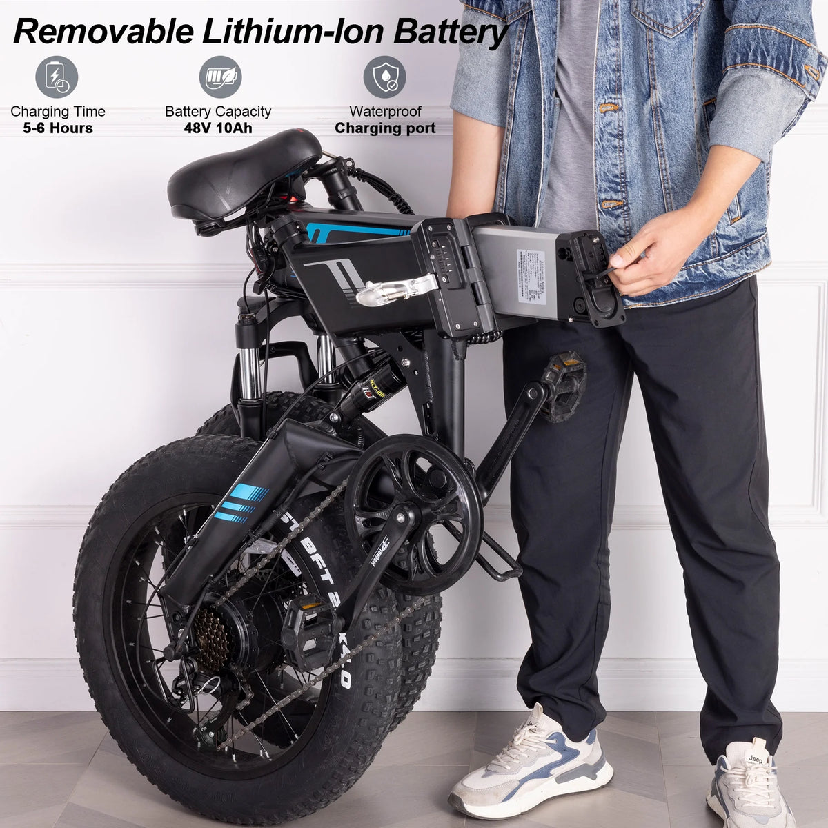 20''X4.0 Fat Tire 500W 20MPH Foldable Electric Bike O227