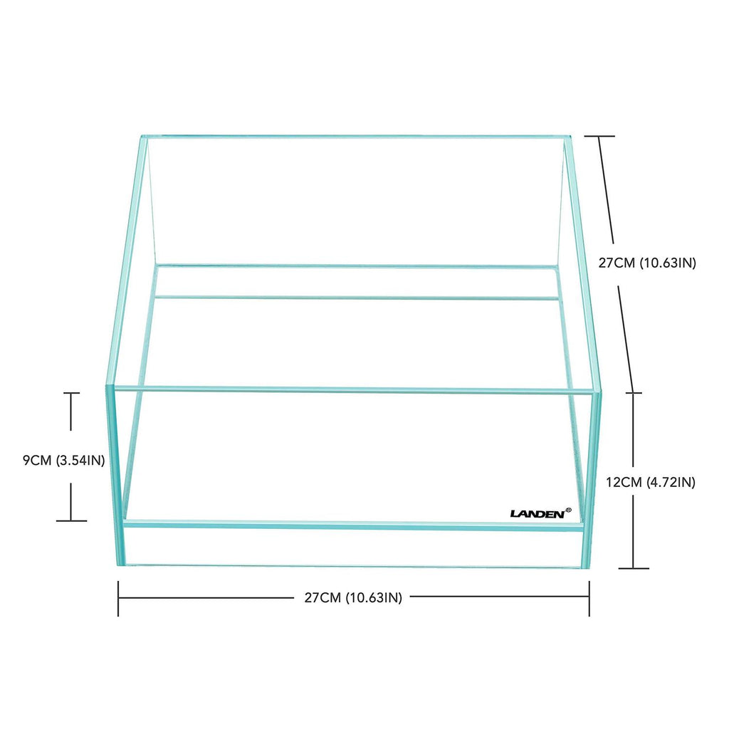 1.6 Gallon Rimless Low Iron Glass Aquarium Tank F703065